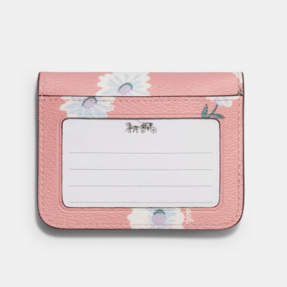 Coach Pink Daisy Card Case - Picture 2 of 8